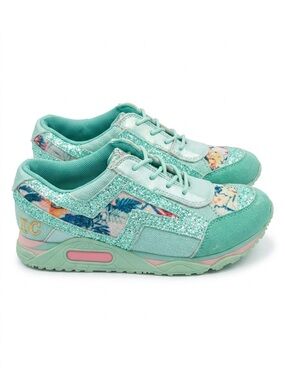 Irregular Choice Mint Green Glitter Athletic Sneakers Size 39/8.5